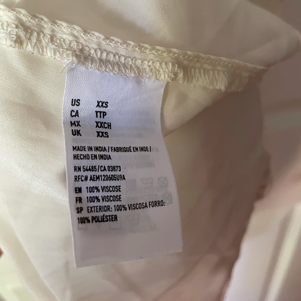 American Eagle Cream Spaghetti Strap Dress - Picture 4 of 4